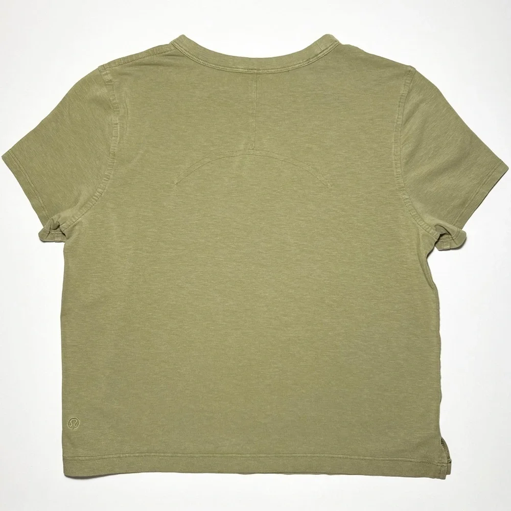 Lululemon Classic-Fit Cotton-Blend T-Shirt in Bronze Green